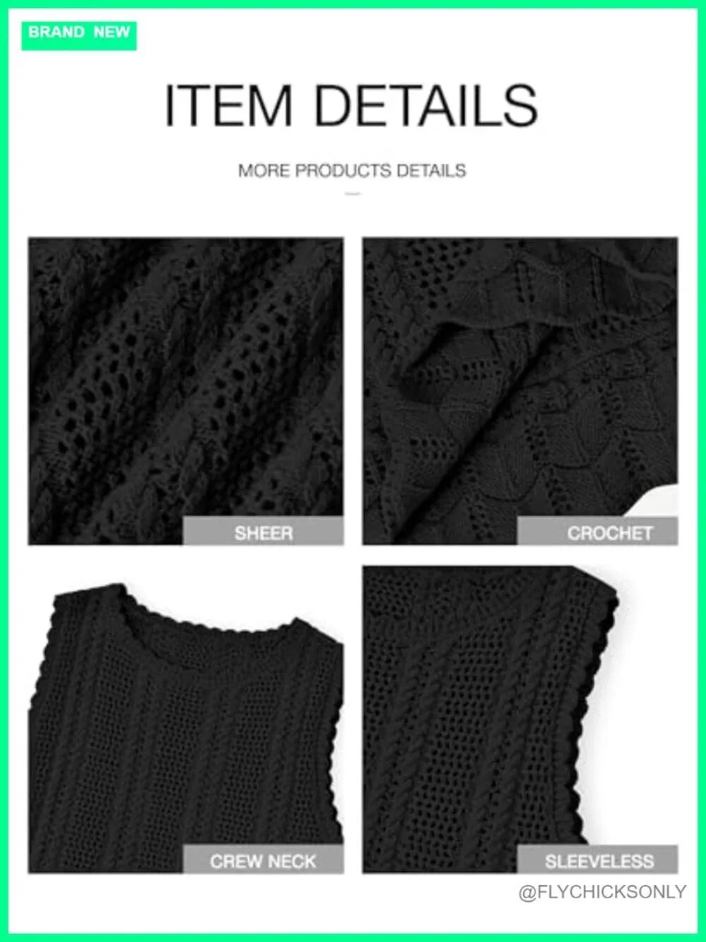 Crochet Sweater Vest Tank Top Cover Up Beach Vacation Outfits